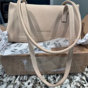 Portland Leather Amelie Shoulder Bag in Dragon Bone